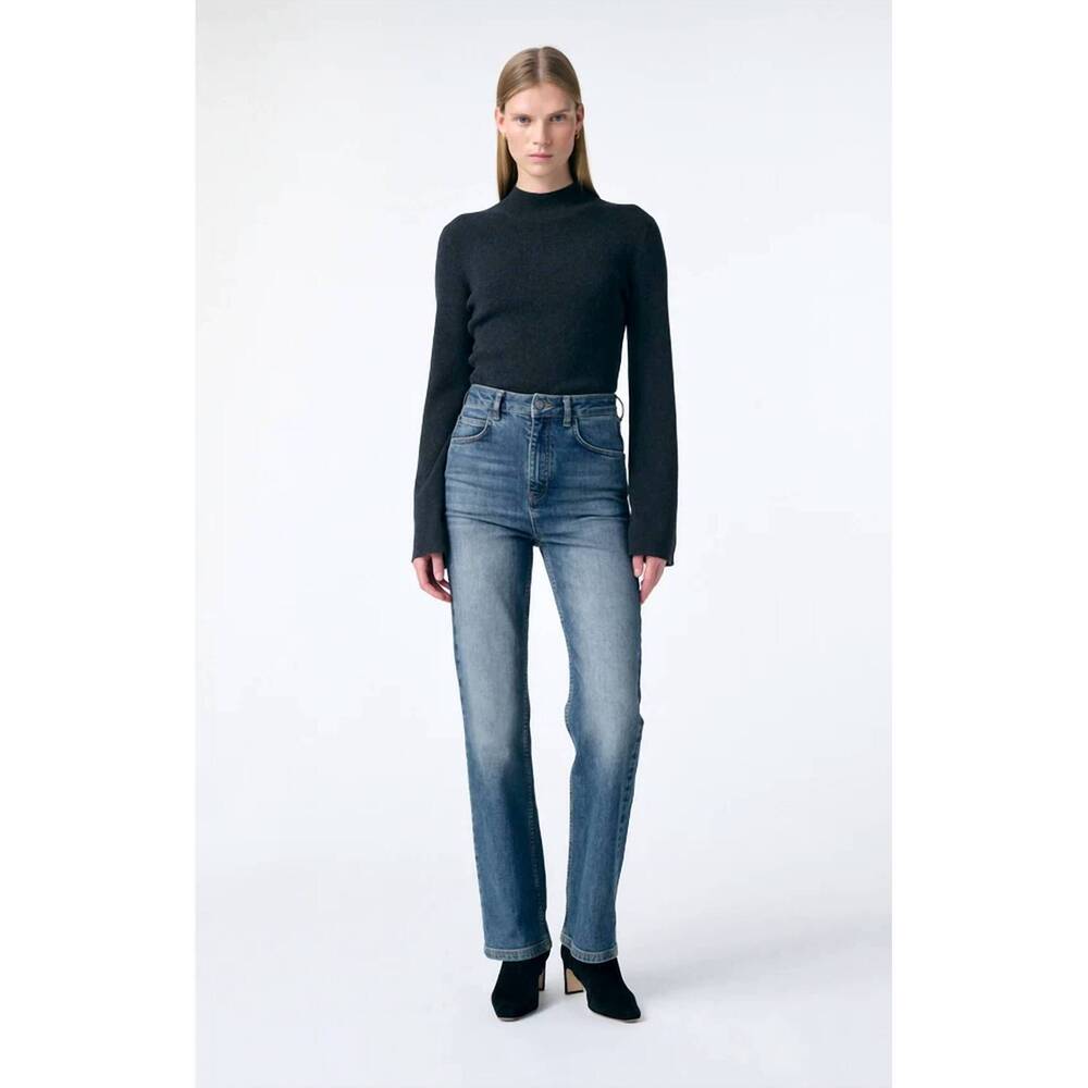 NEW VANESSABRUNO og benito jean in bleu gris